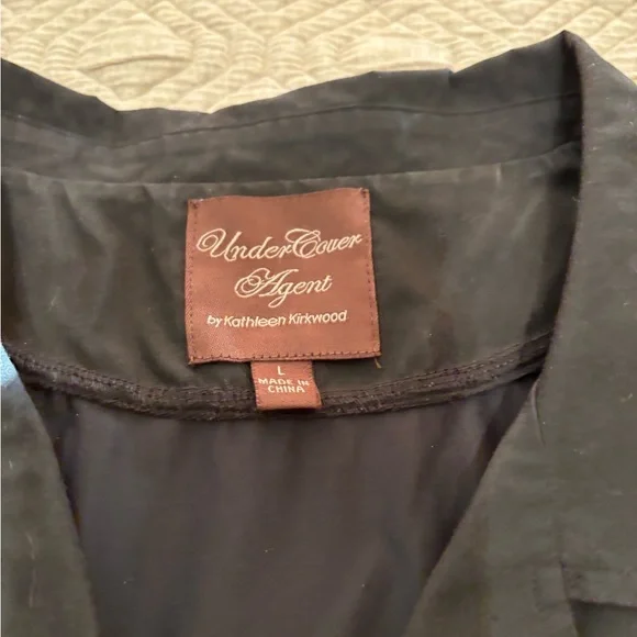 UnderCover Agent Kathleen Kirkwood Illusion Collar Layered Top L - Picture 3 of 5